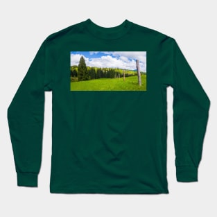 Carpathians village panorama Long Sleeve T-Shirt